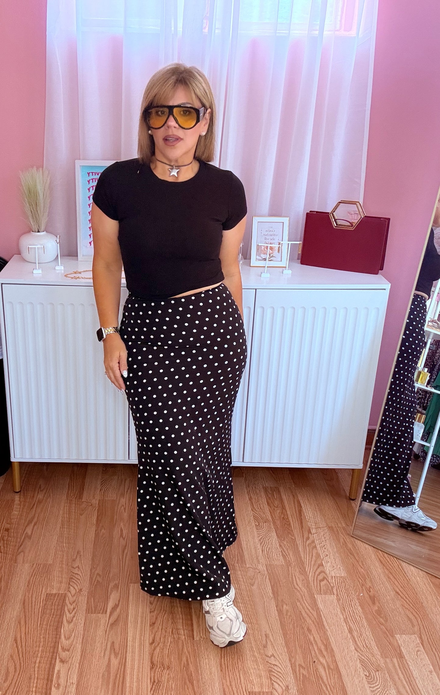 Dolce Vita Polka Dot Midi Skirts