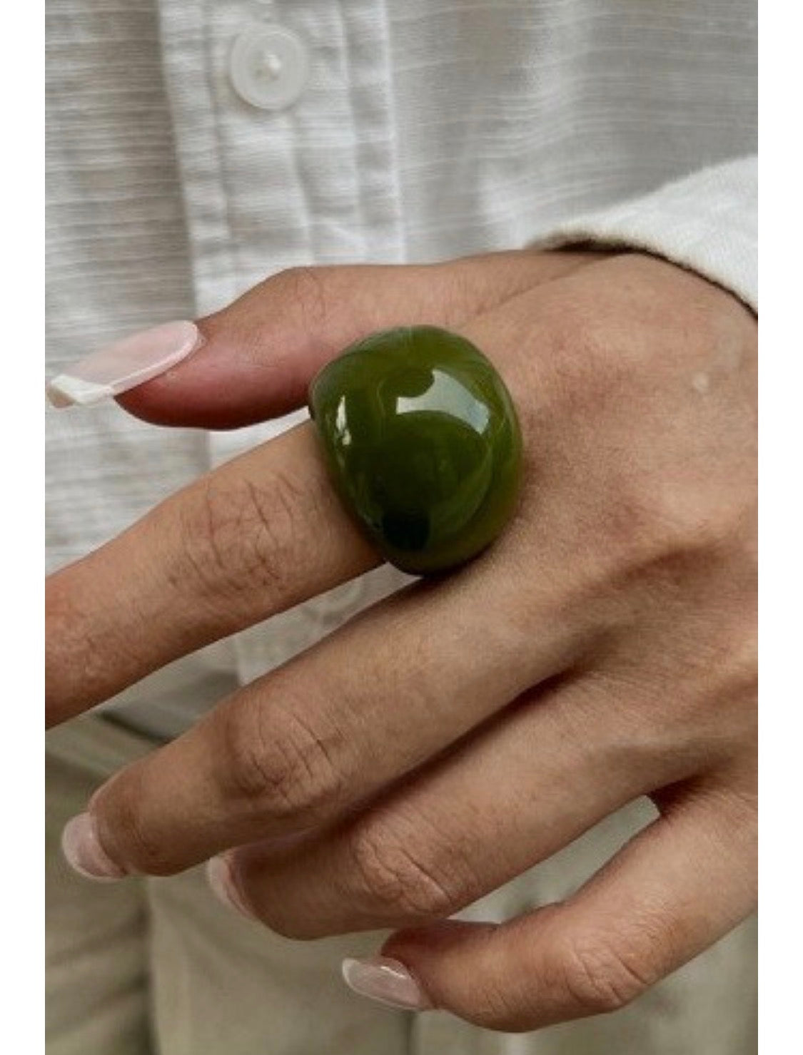 Luna Chunky Resin Ring