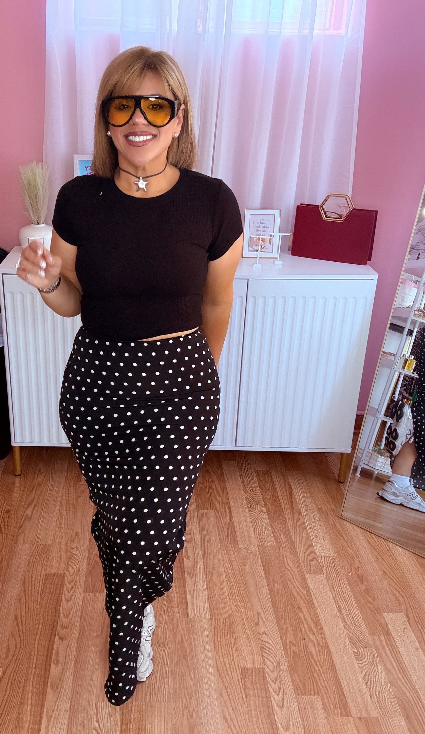 Dolce Vita Polka Dot Midi Skirts
