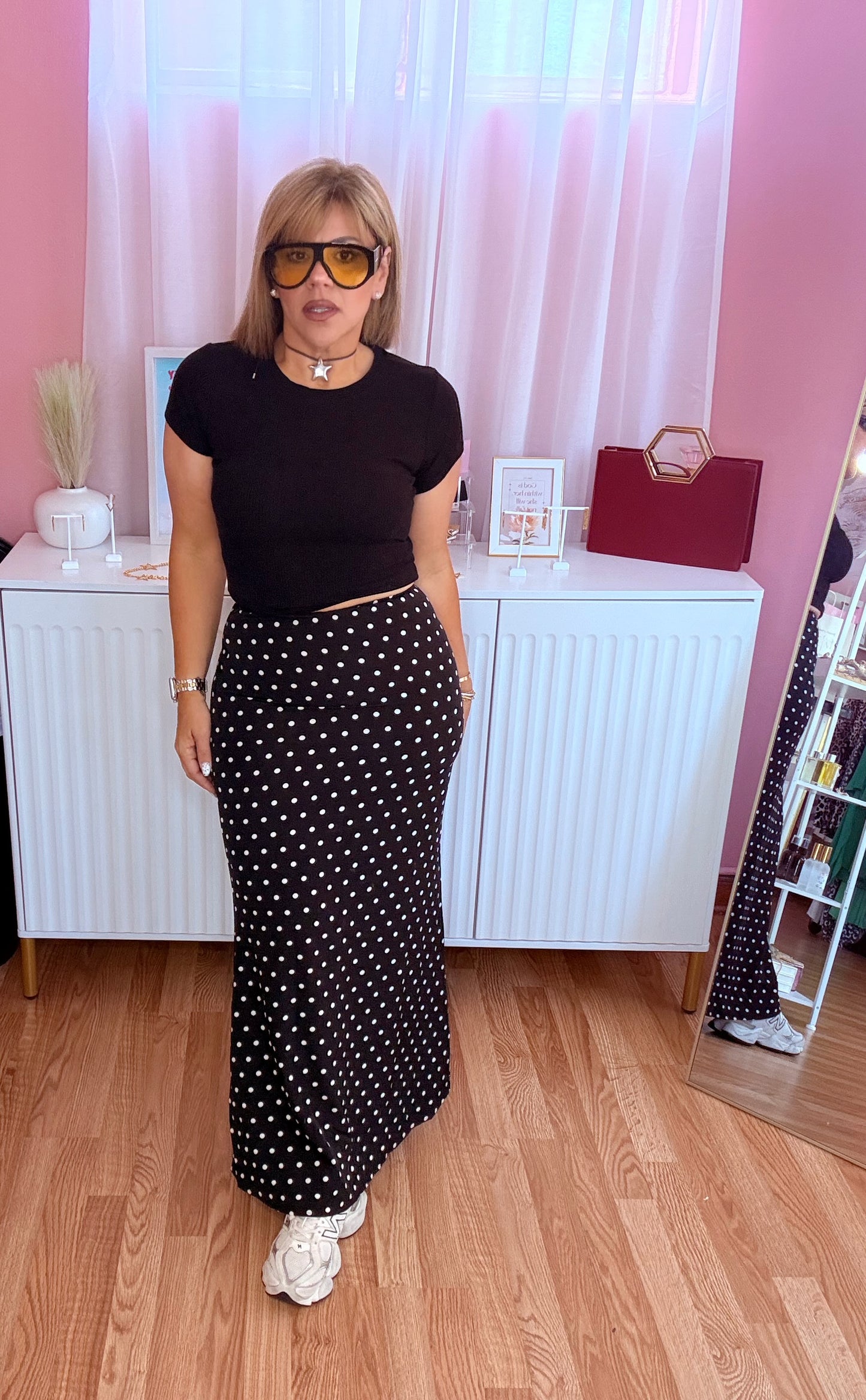 Dolce Vita Polka Dot Midi Skirts
