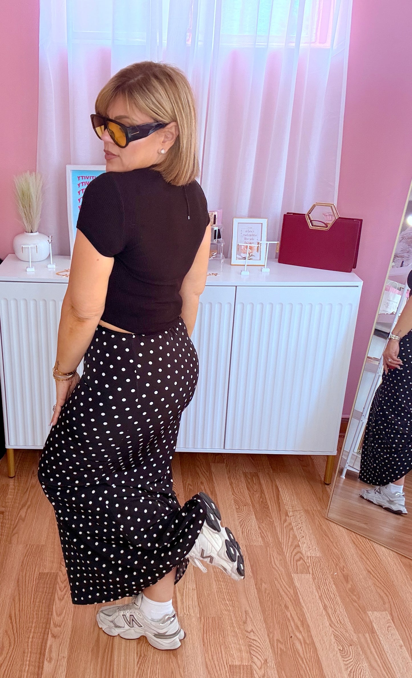 Dolce Vita Polka Dot Midi Skirts