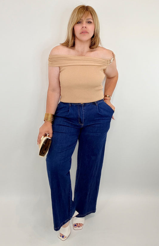 Monaco Pleated Jeans