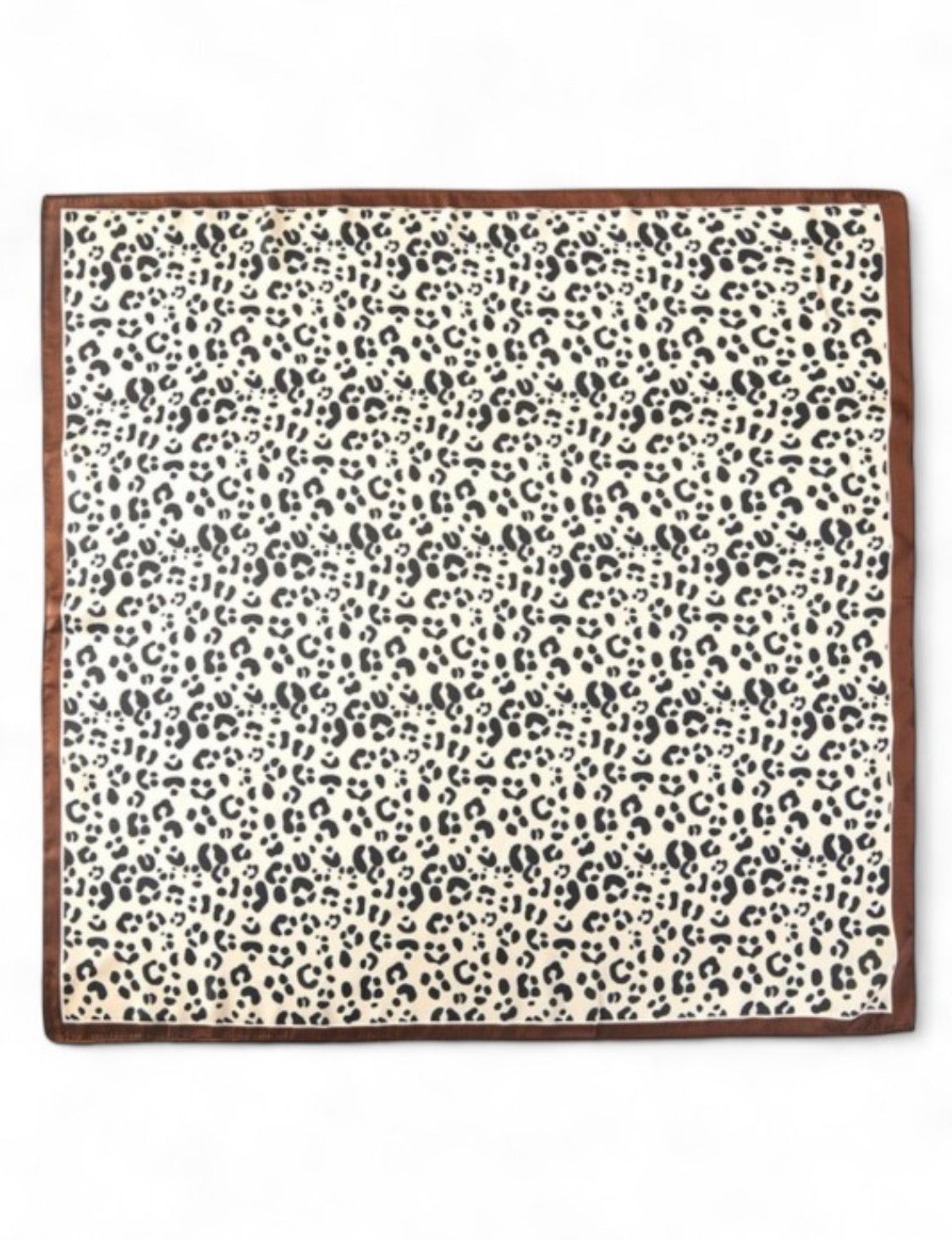 Cheetah Print Silky Square Bandana Scarf