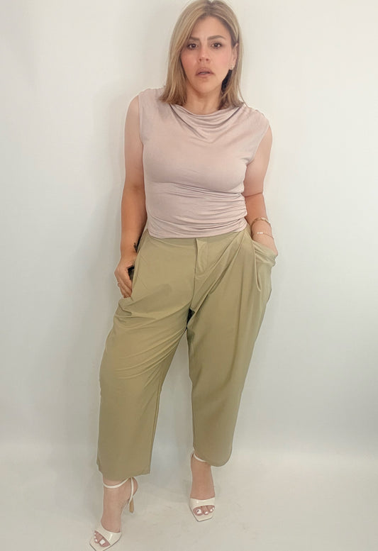 Camille Cowl Neck Top