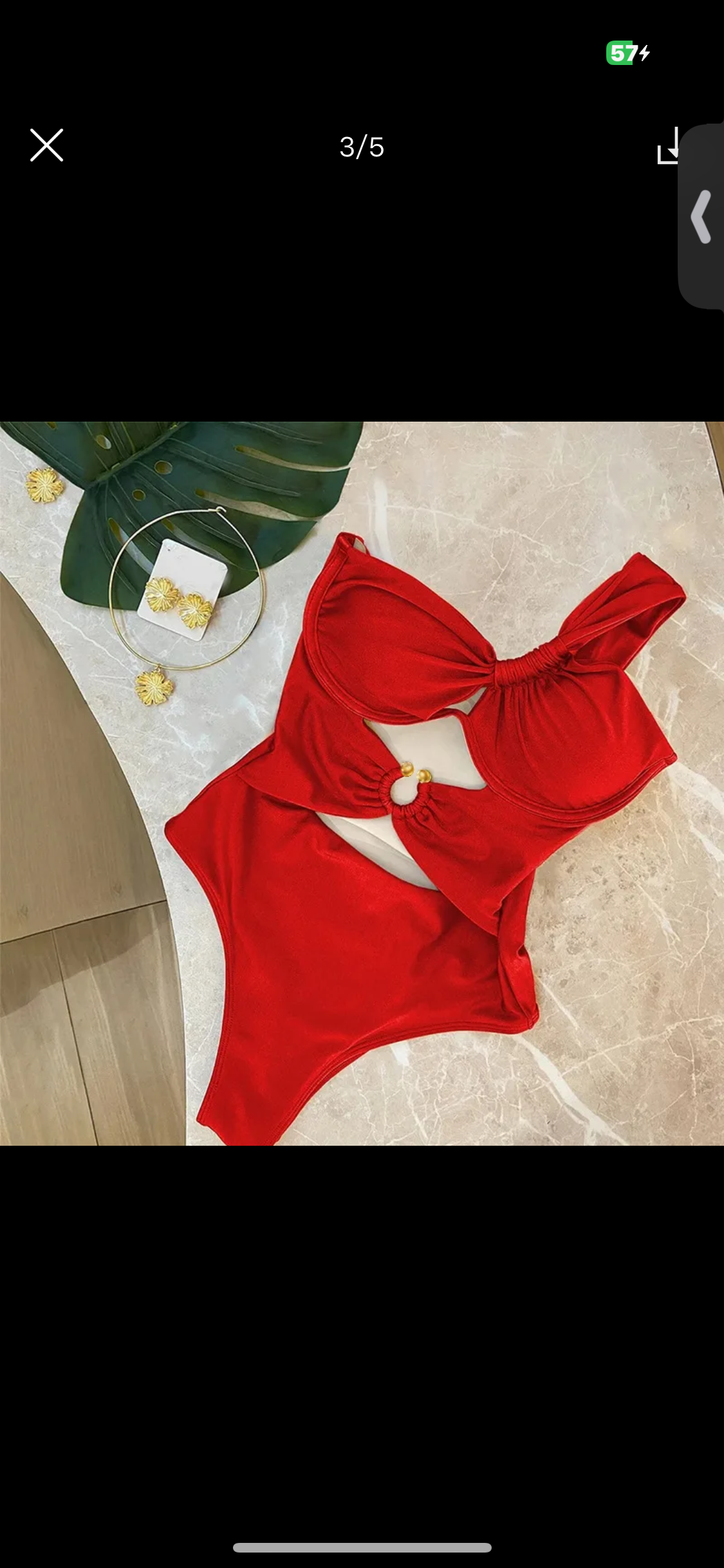 ❤️ Siren Glow – Red One Piece Swimsuit