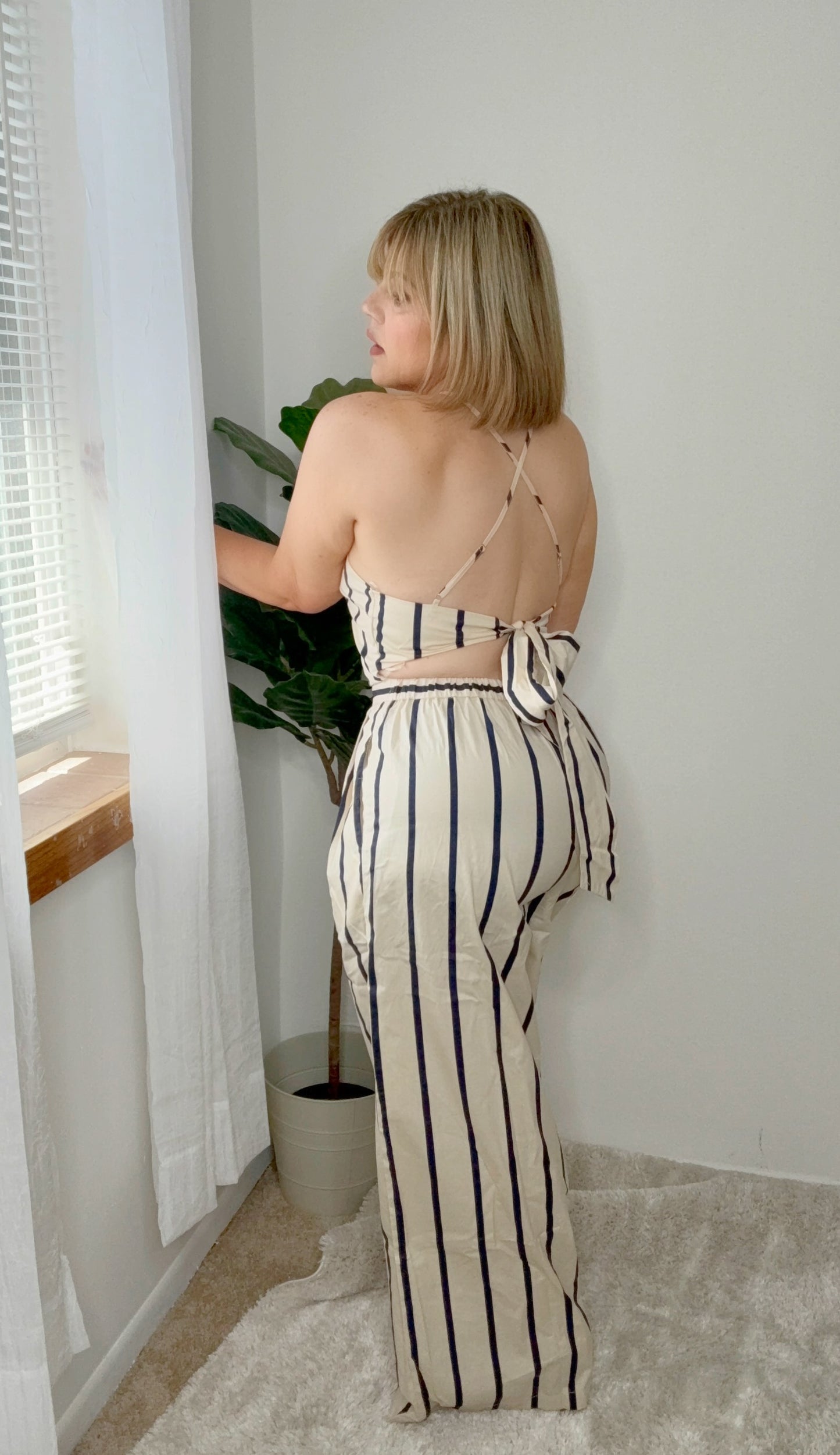 Riviera Striped Jumpsuit