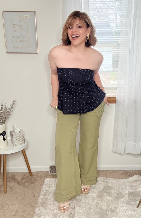 High Waist Wide Leg Pants