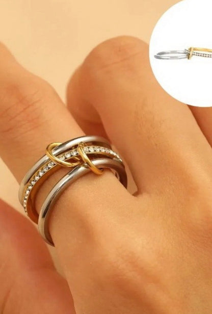 Linked Stack Ring Set