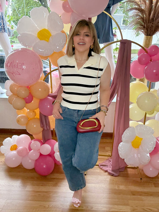 The Milan Striped PoloVest