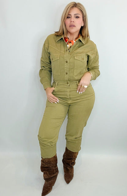 Reese  Denim Jumpsuit