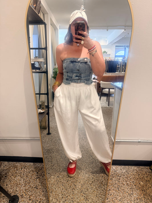 Sloane Denim Bustier