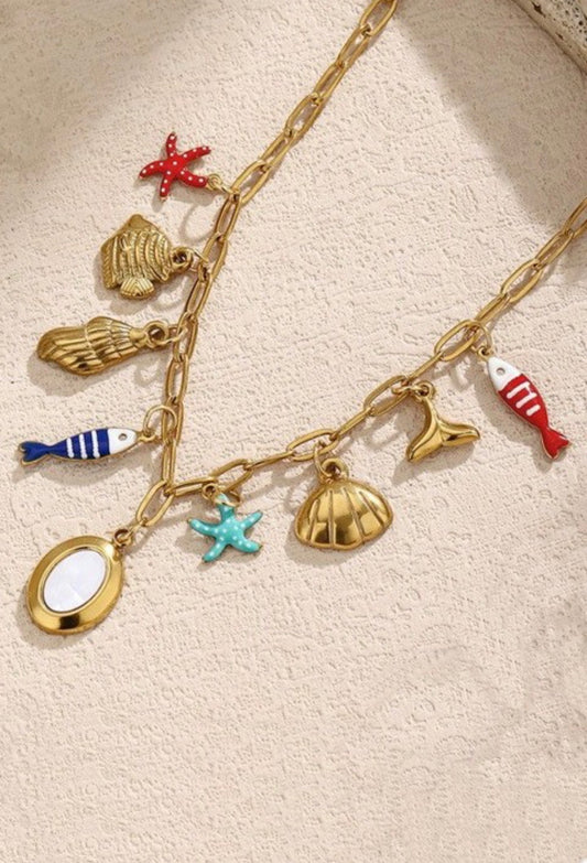 Coastal Charm Gold Necklace