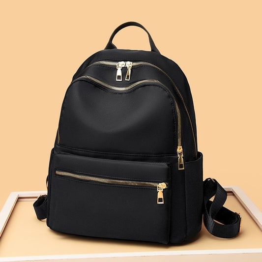 Water-Resistant Everyday Black Backpack