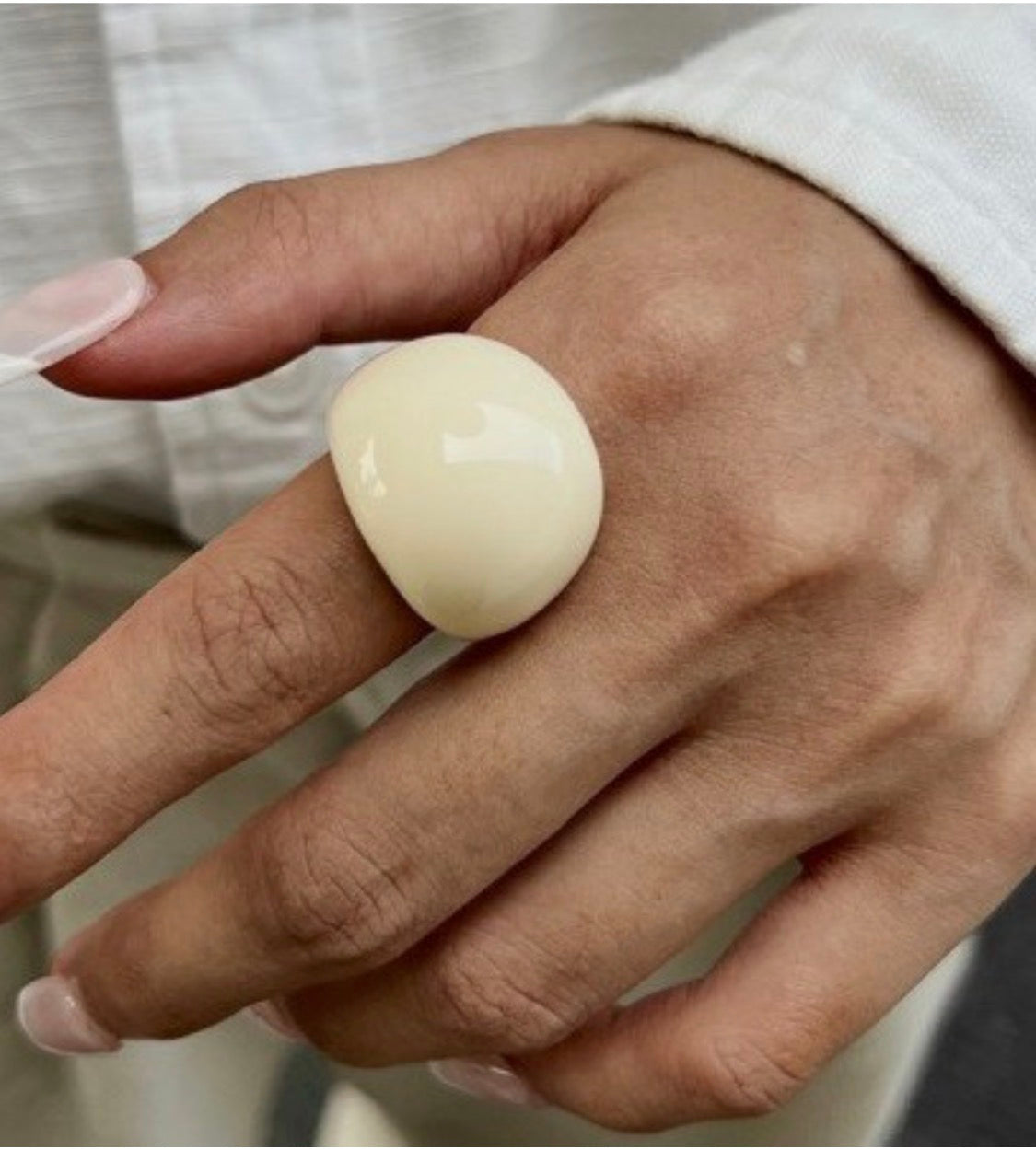 Luna Chunky Resin Ring