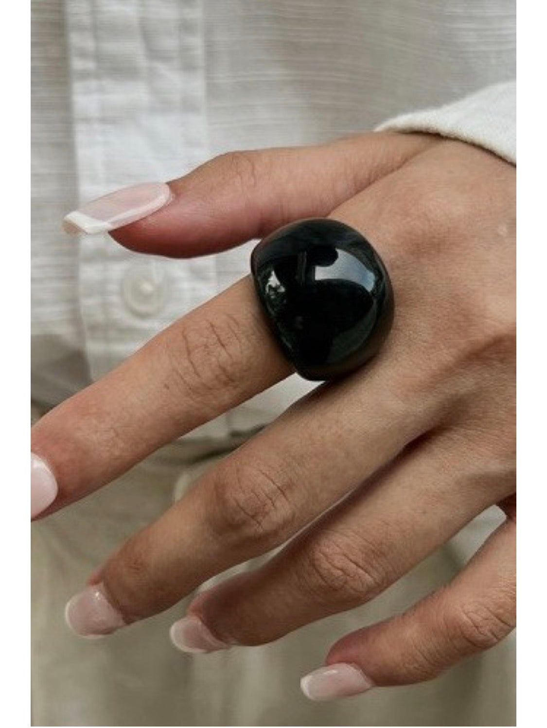 Luna Chunky Resin Ring