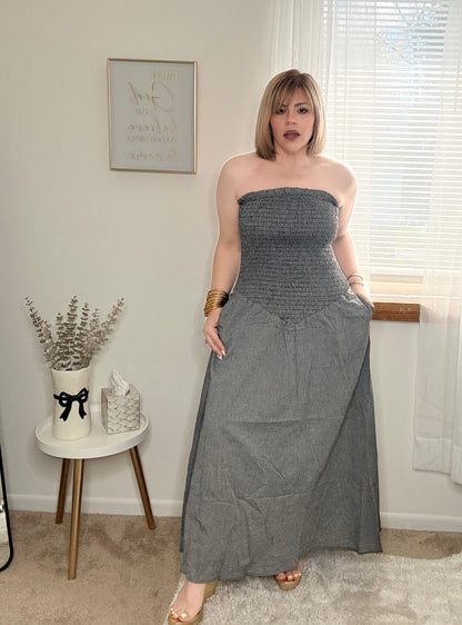 The Effortless Strapless Maxi Dress