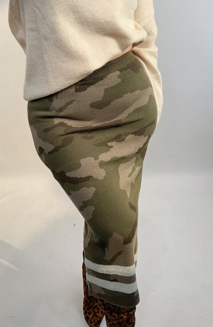 Romi Camo Midi Skirt