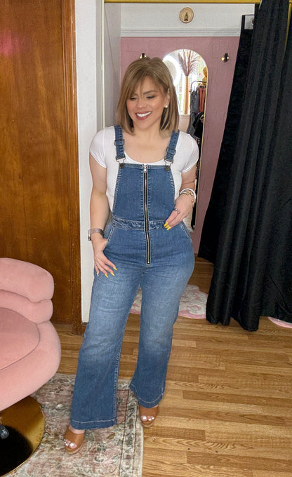 Denim Overall Jumpsuit