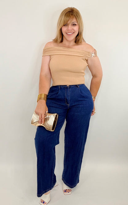 Monaco Pleated Jeans