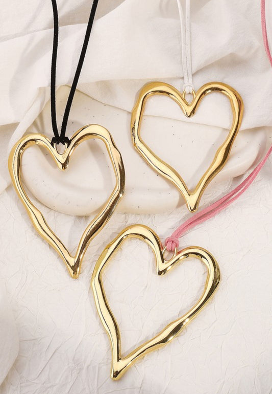 Pink & Gold Heart Necklace