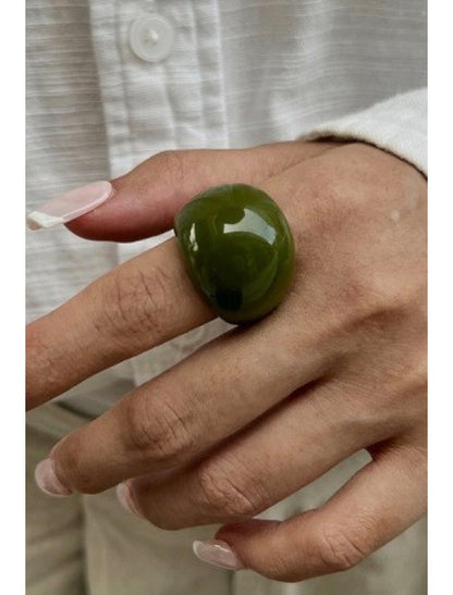 Luna Chunky Resin Ring