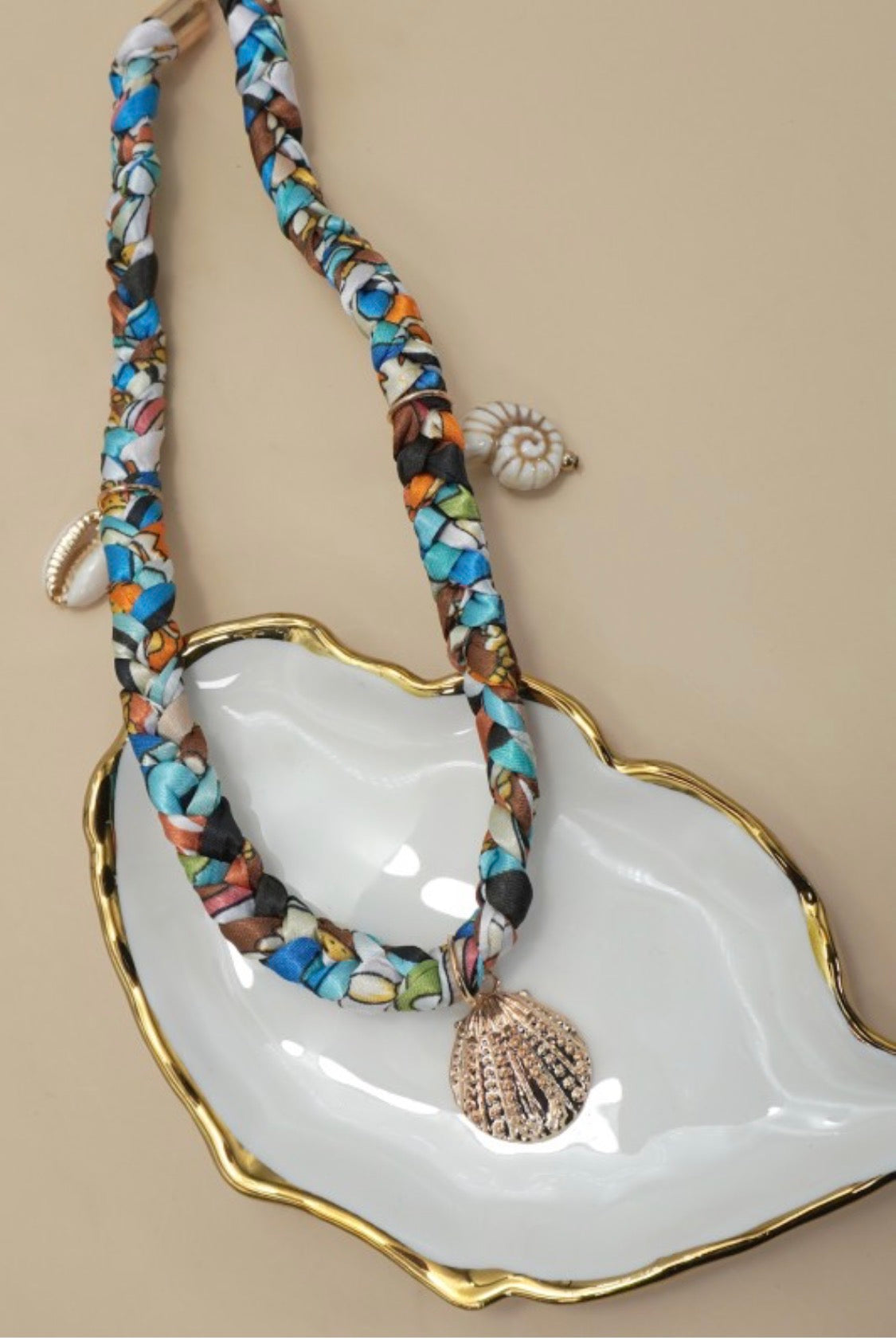 Coastal Charm Scarf Necklace