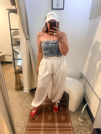 Sloane Denim Bustier
