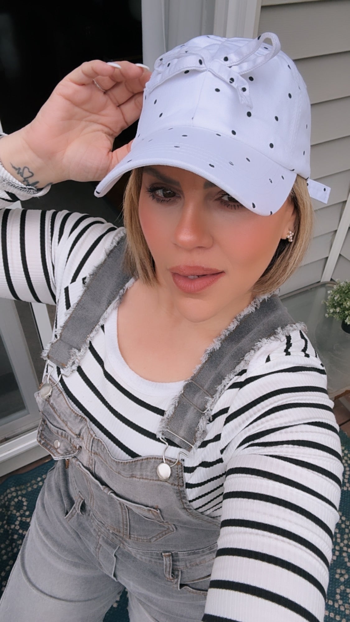 Élise Polka Dot Bow Cap