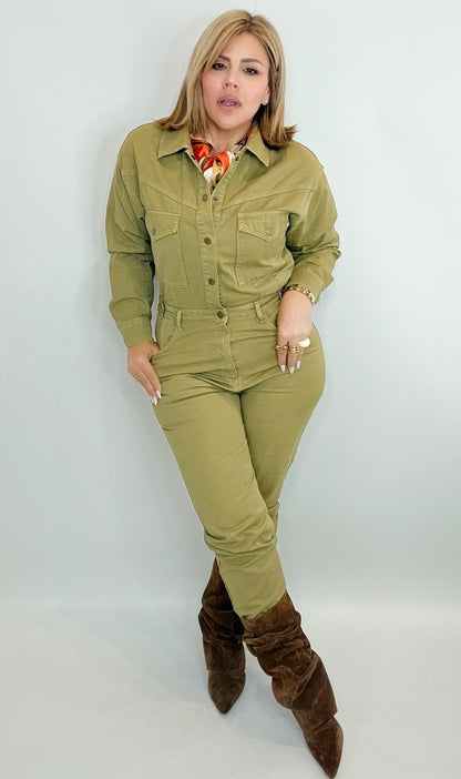 Reese  Denim Jumpsuit