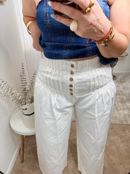 Isla White Pants