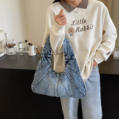 Denim Shoulder Bag Medium Wash