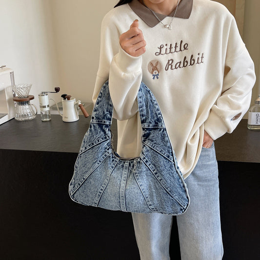 Denim Shoulder Bag Medium Wash