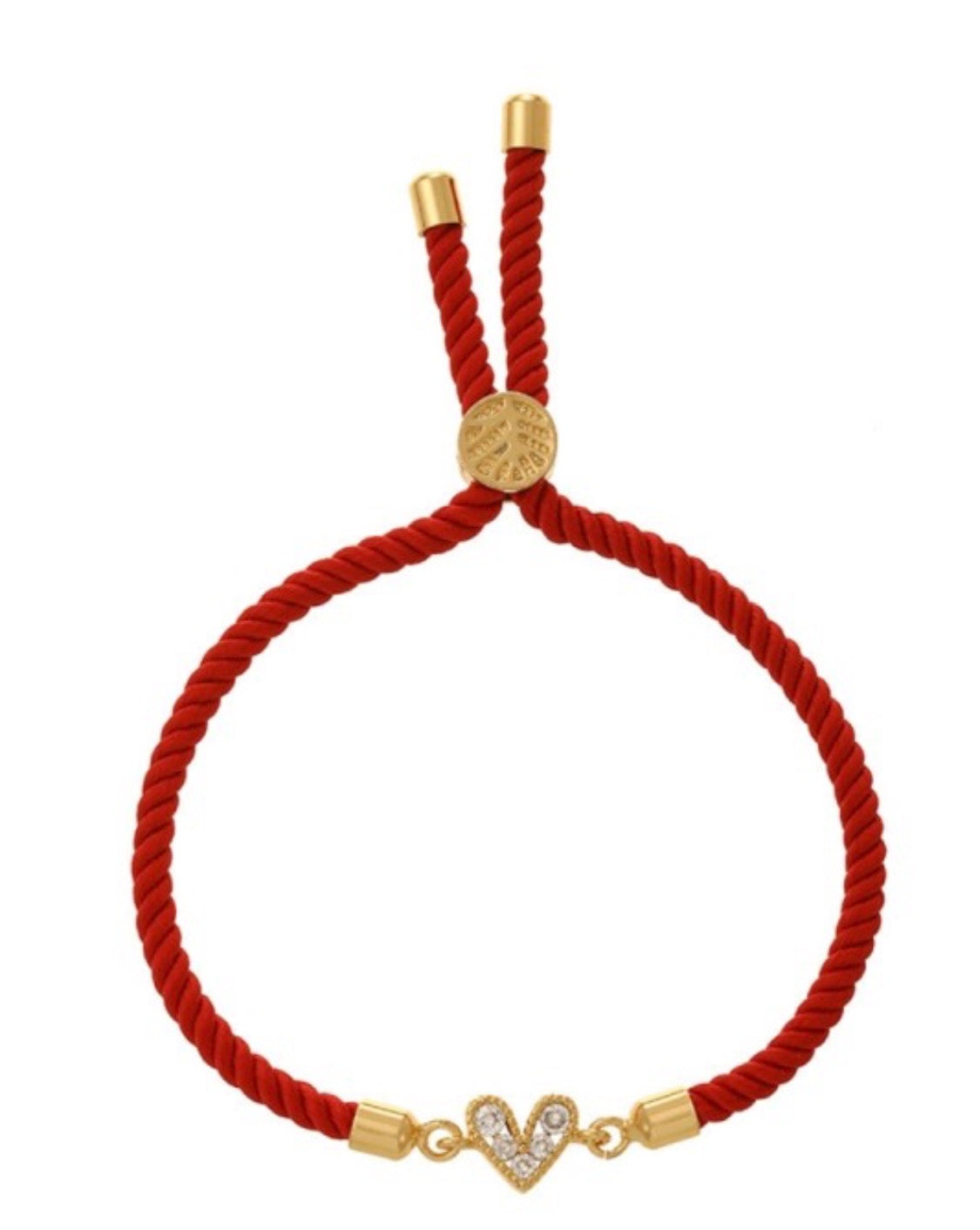 Amore Knot Heart Rope Bracelet