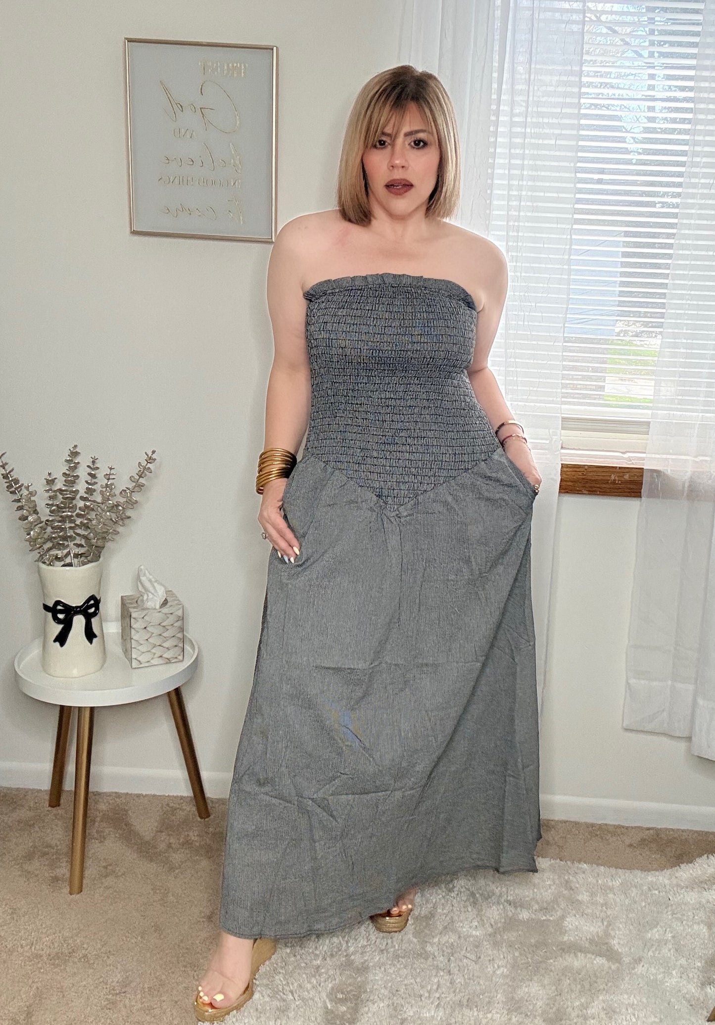 The Effortless Strapless Maxi Dress