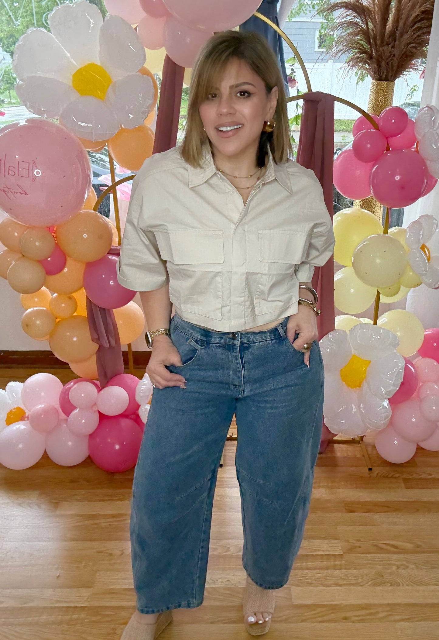 The Sahara Cargo Crop Shirt