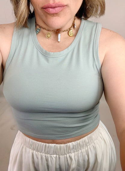 Essential Crop Top Mint