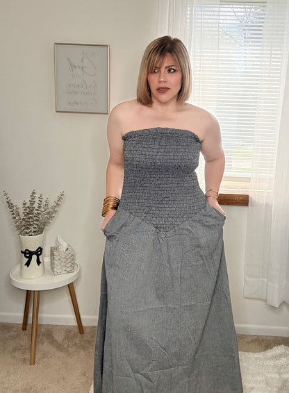 The Effortless Strapless Maxi Dress