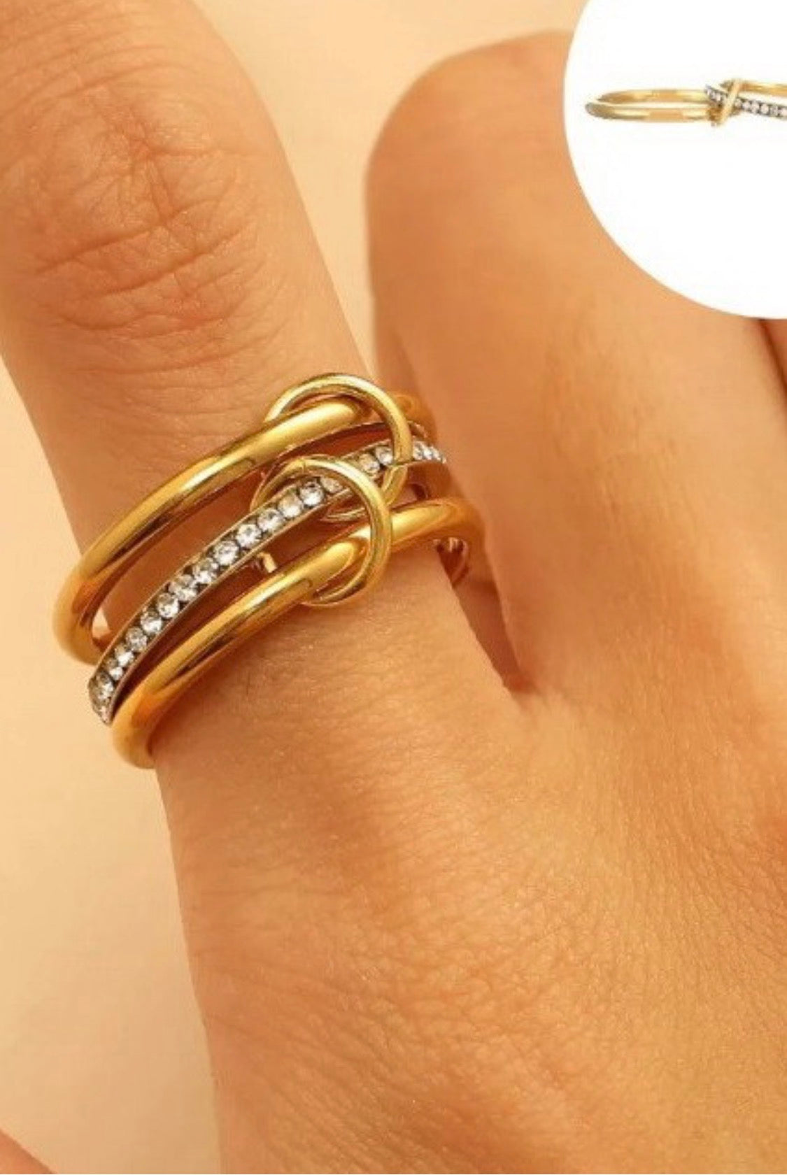 Linked Stack Ring Set