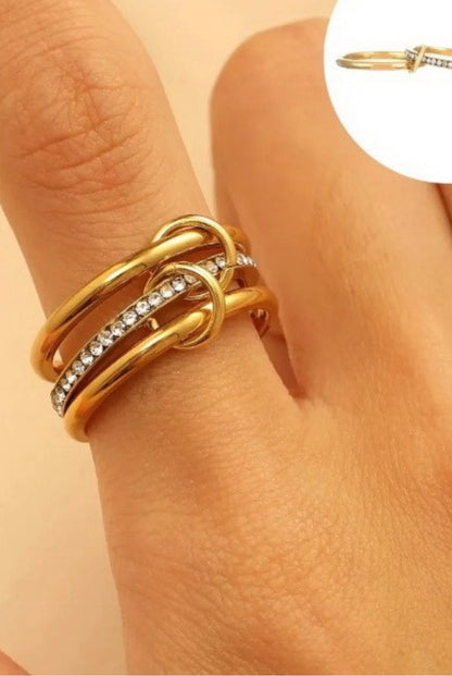 Linked Stack Ring Set