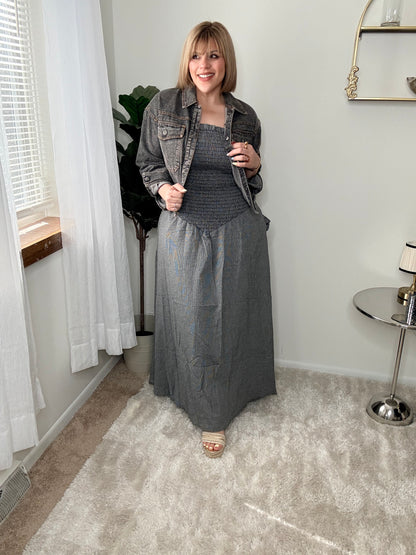 The Effortless Strapless Maxi Dress