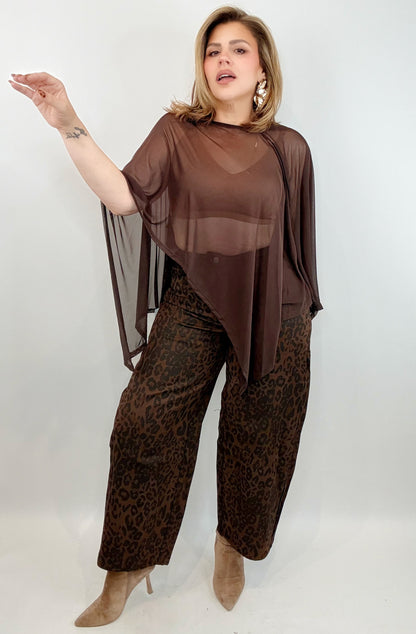 Veda Leopard Barrel Pants