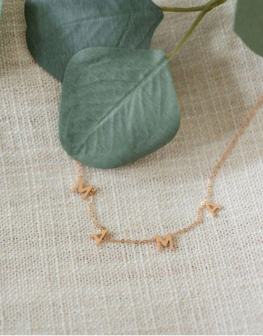 Rose Gold Mama Necklace