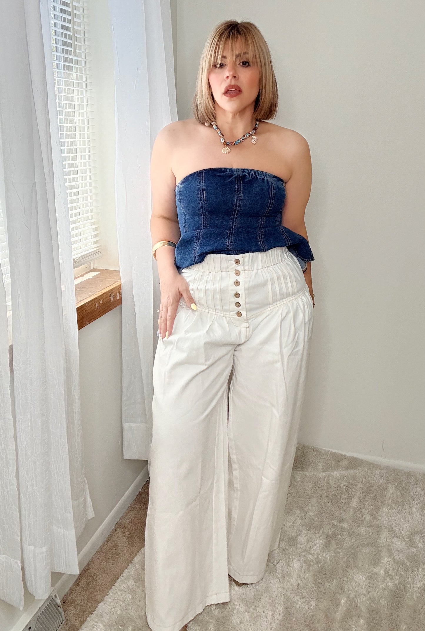 Isla White Pants