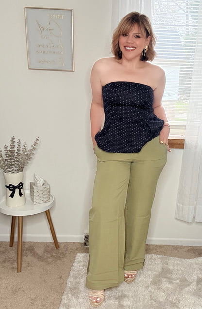High Waist Wide Leg Pants