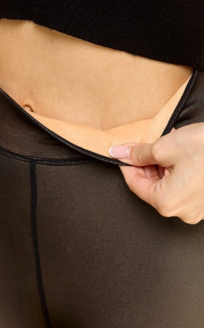 Cozy Noir Thermal Tights