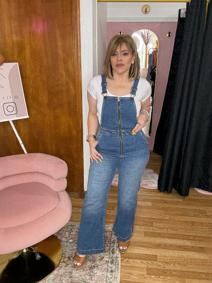 Denim Overall Jumpsuit