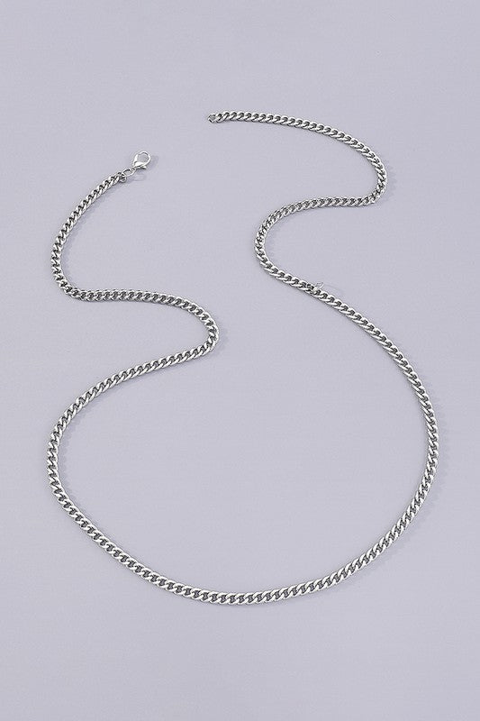 Metal Body Waist Chain Silver